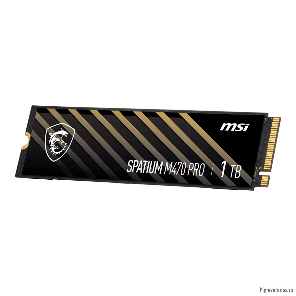 Твердотельный накопитель SSD MSI M.2 2280 1TB SPATIUM M470 PRO Client SSD S78-440L0J0-P83, PCIe Gen4