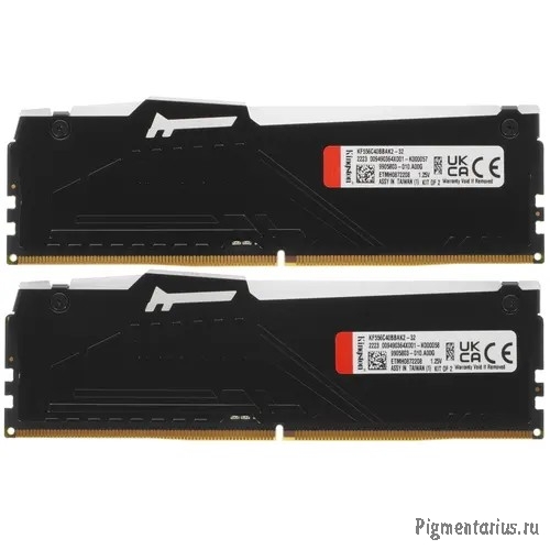Оперативная память Kingston DDR5 32GB Kit (2x16Gb) 5600 MT/s CL40 KF556C40BBAK2-32
