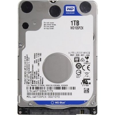 Жесткий диск WD Blue (WD10SPZX) 1TB {SATA 6Gb/s, 5400 rpm, 128Mb buffer}