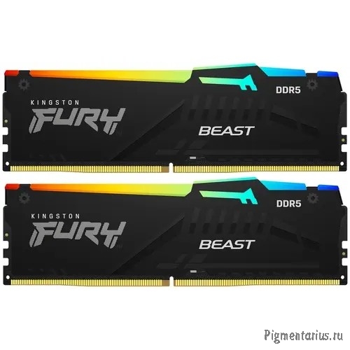 Оперативная память Kingston DDR5 32GB Kit (2x16Gb) 5600 MT/s CL40 KF556C40BBAK2-32