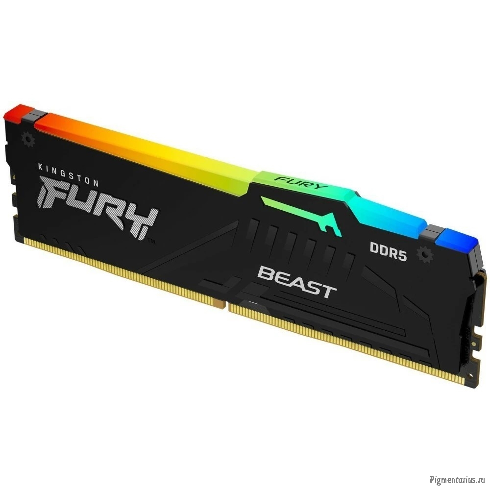 Оперативная память Kingston DDR5 16GB 5200MHz KF552C36BBEA-16 Fury Beast Expo RGB