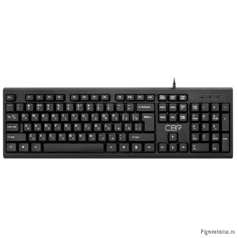 CBR KB SET 711 Carbon, Комплект (клавиатура + мышь) проводной, USB, поверхность "под карбон", длина 