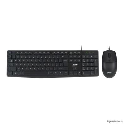 Acer OMW141 [ZL.MCEEE.01M] Комплект (клавиатура + мышь) черный USB 