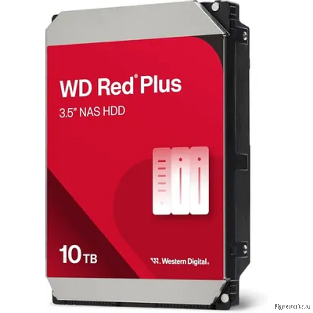 10TB WD Red Plus (WD100EFGX) {Serial ATA III, 7200- rpm, 256Mb, 3.5", NAS Edition}