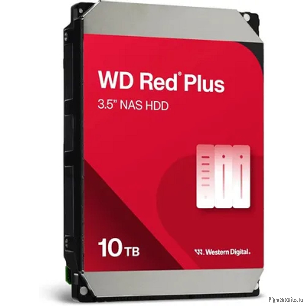 10TB WD Red Plus (WD100EFGX) {Serial ATA III, 7200- rpm, 256Mb, 3.5", NAS Edition}