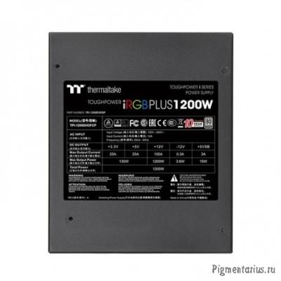Thermaltake  Toughpower iRGB Plus, ATX 1200W Toughpower iRGB Plus 80+ platinum (24+4+4pin) APFC 140m