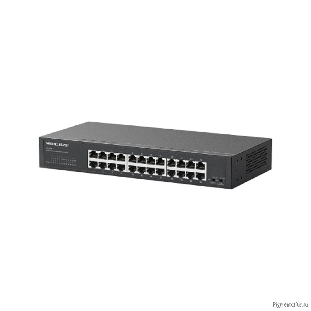 Mercusys MS124GS Коммутатор с 24 гигабитными портами для размещения на столе или в стойке 