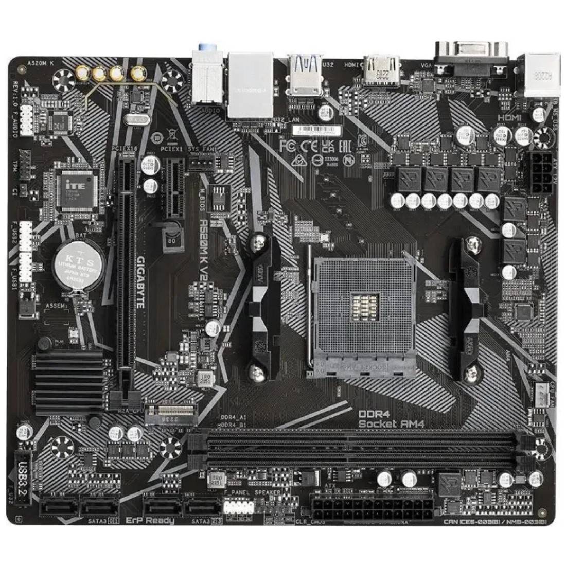 Материнская плата Gigabyte A520M K V2