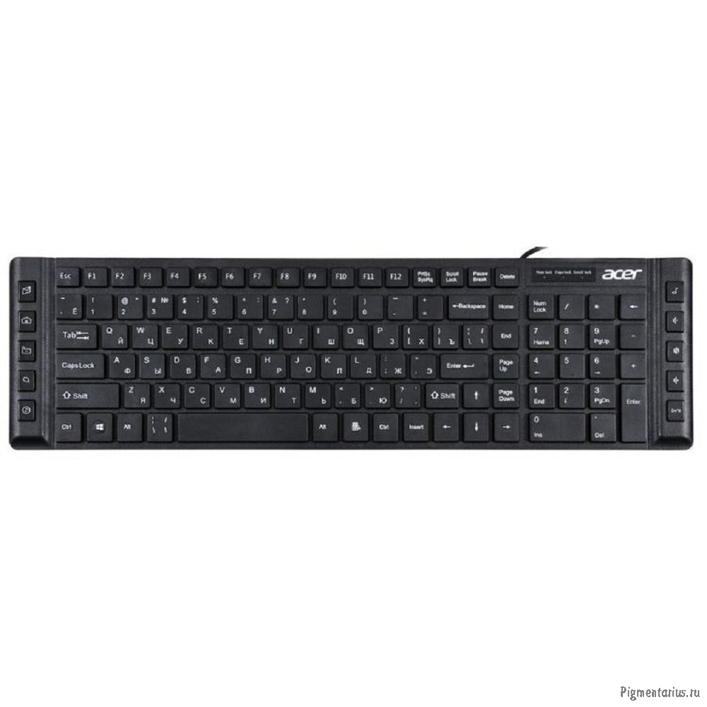 Acer OKW010 [ZL.KBDEE.002] Keyboard USB slim Multimedia black 