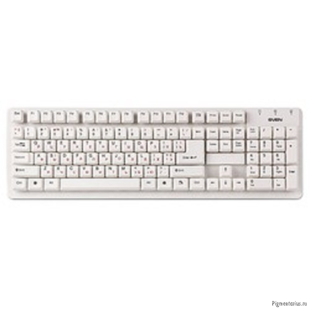 Клавиатура Sven Standard 301 USB белая (105 кл.)