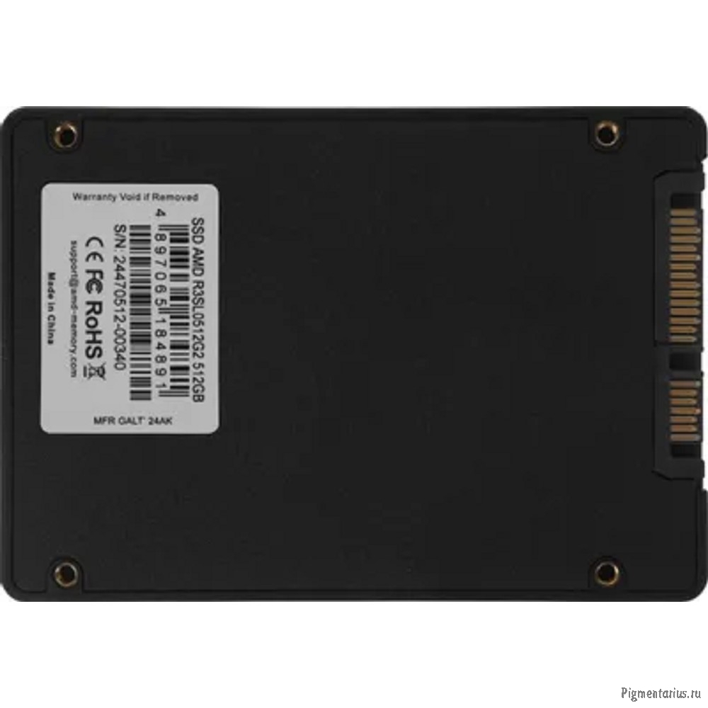 AMD SSD 512GB Radeon R3  R3SL0512G2 SATA 2.5" 6Gb/s, 550/470 