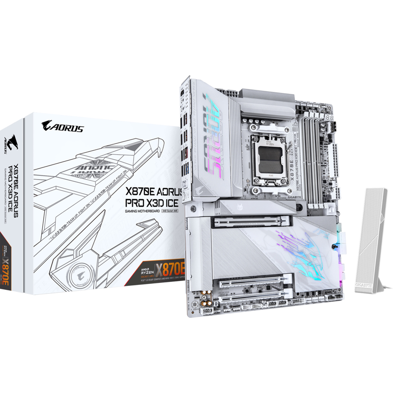 Материнская плата Gigabyte X870E AORUS PRO X3D ICE