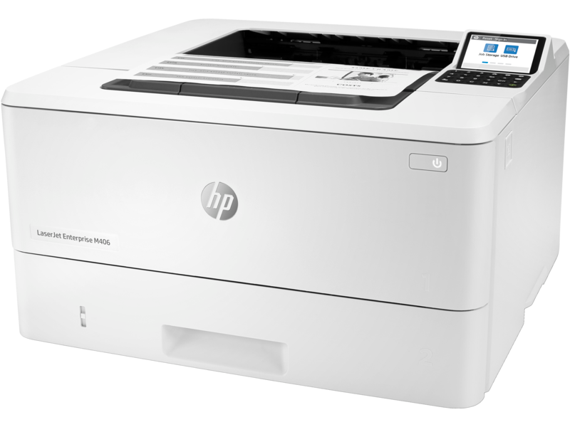Принтер лазерный HP LaserJet Enterprise M406dn (3PZ15A) A4, ч/б печать, USB, RJ-45