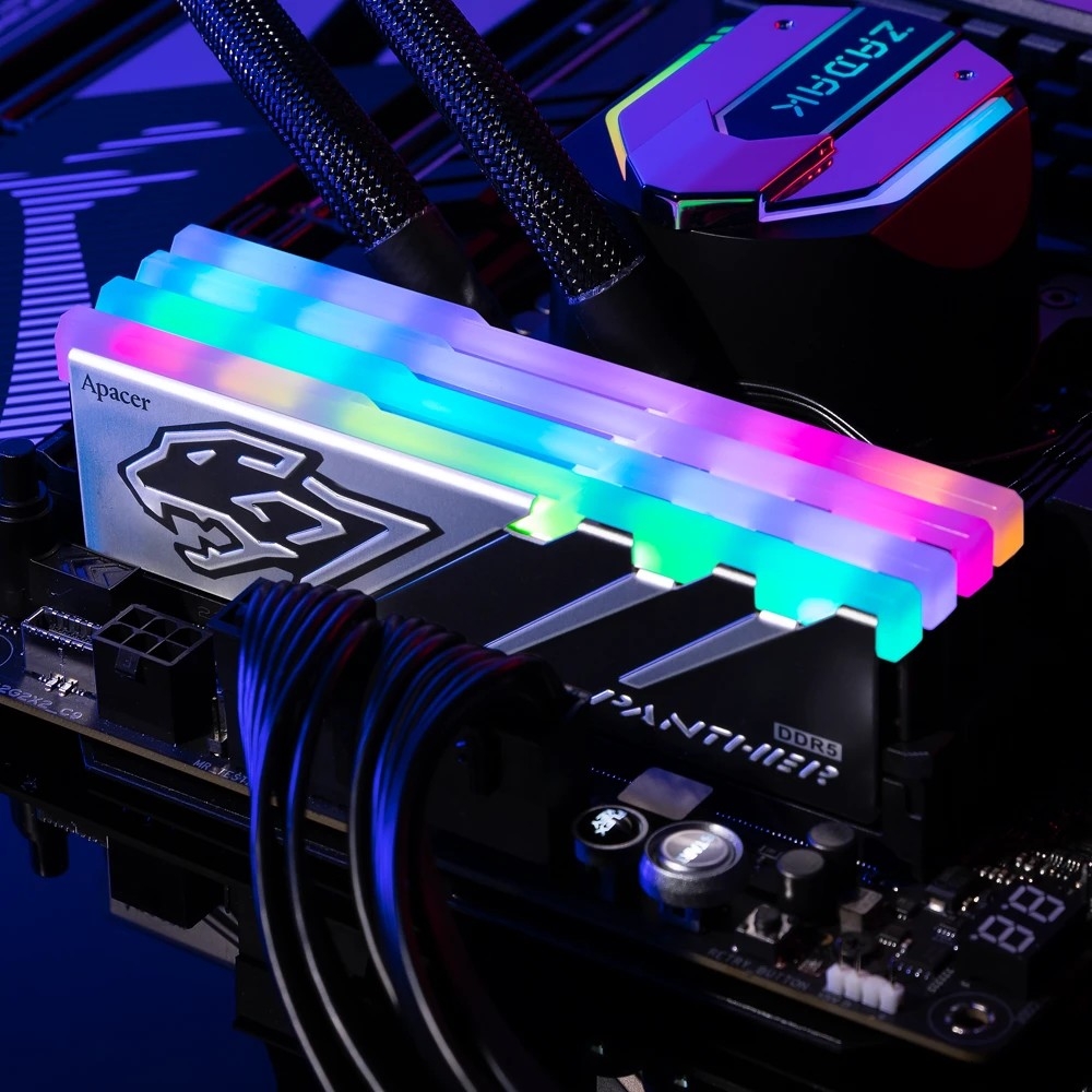 Оперативная память Apacer Panther RGB 16GB DDR5 DIMM PC5-48000 (AH5U16G60C6229BAA-1)