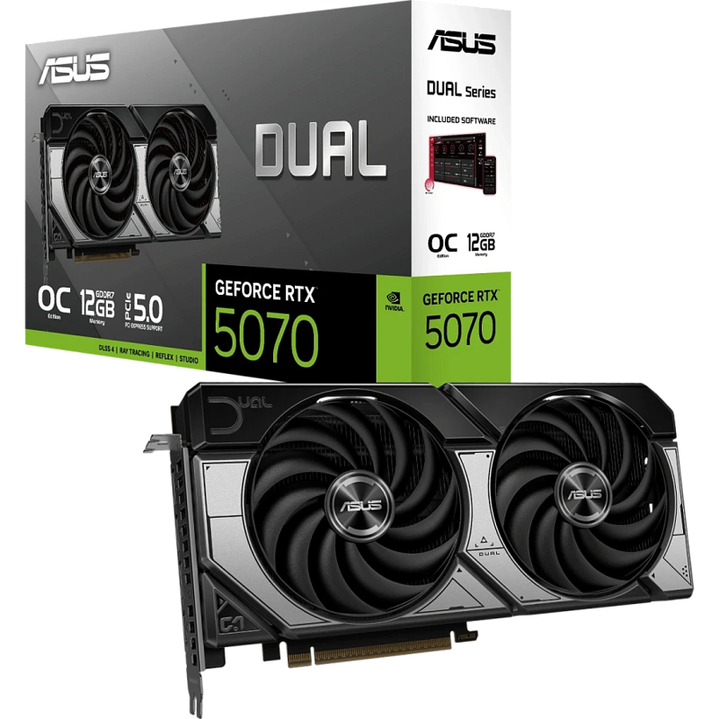 Видеокарта ASUS DUAL-RTX5070-O12G (90YV0M17-M0NA00)