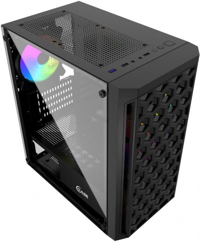 Корпус Powercase Mistral Micro T3B черный CMIMTB-L3