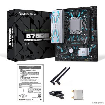 Материнская плата MAXSUN MS-B760M GAMING WIFI GANK V2 Материнская плата MAXSUN MS-B760M GAMING WIFI GANK V2