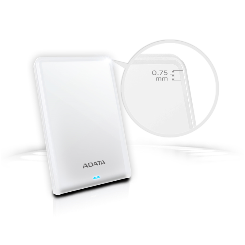 Внешний жесткий диск ADATA Portable HDD 1TB HV620S (White)