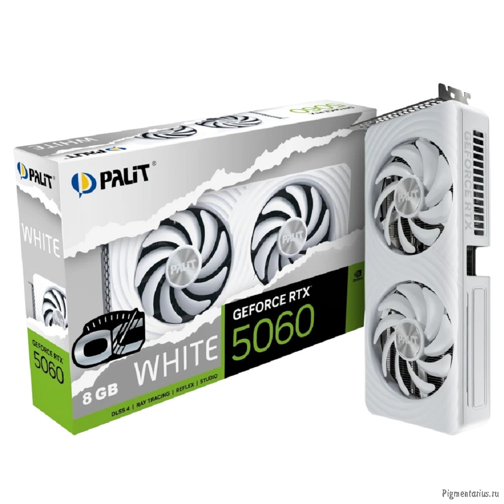 Видеокарта PALIT RTX5060 8GB PA-RTX5060 WHITE OC 8GB
