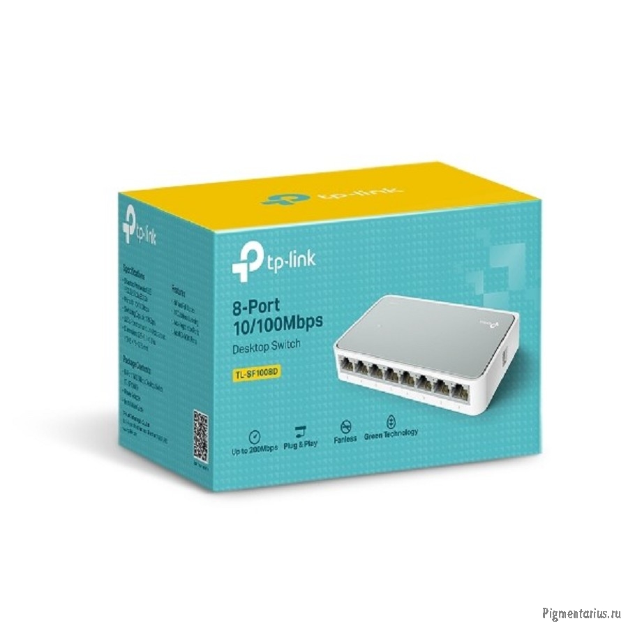TP-Link TL-SF1008D Настольный коммутатор с 8 портами 100 Мбит/с