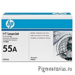 HP CE255A Картридж ,Black{LJ P3015, Black, (6000стр.)}