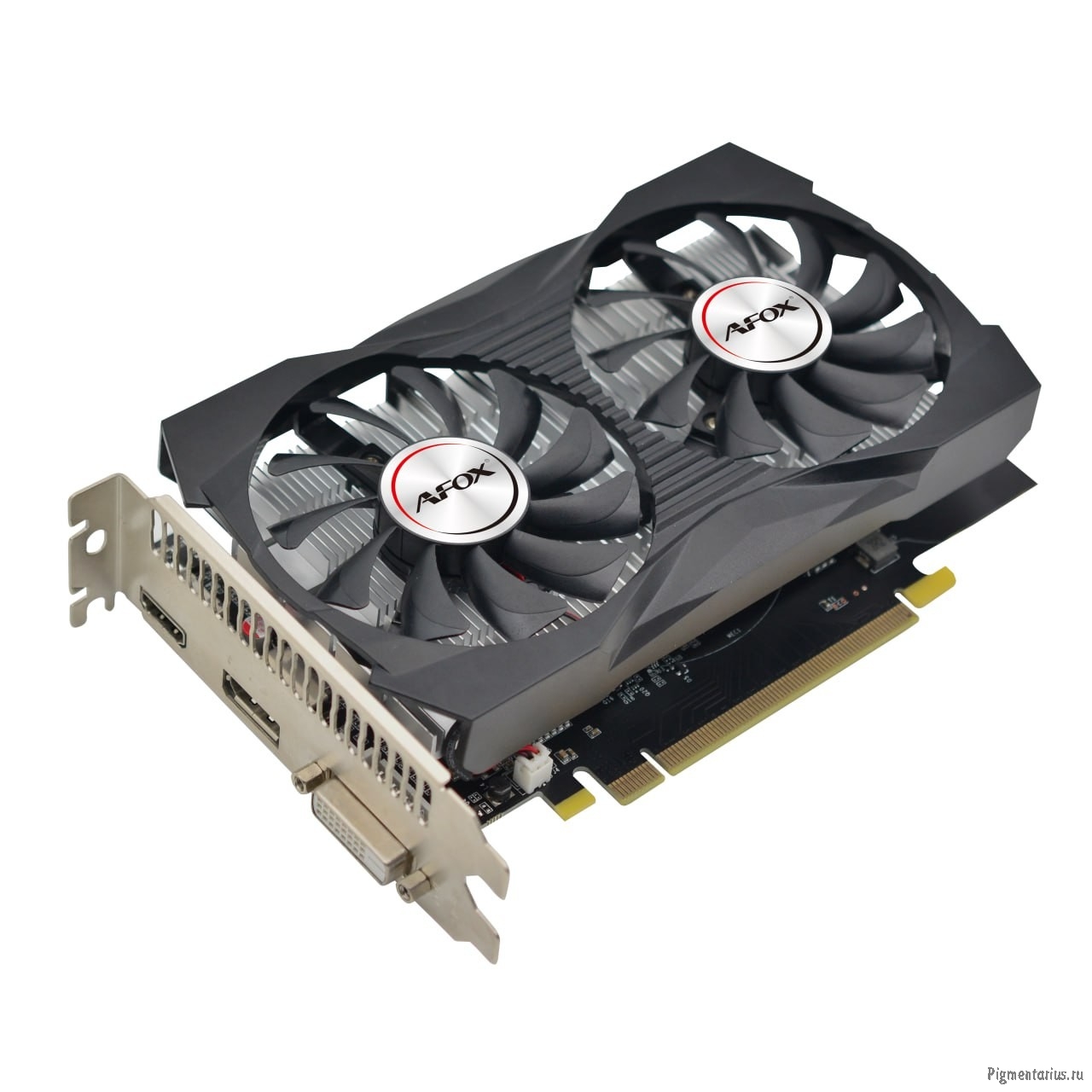 Видеокарта AFOX Geforce GTX1050 4GB GDDR5 128Bit  DVI/HDMI/DP ATX 2FAN (AF1050-4096D5H4-V2)