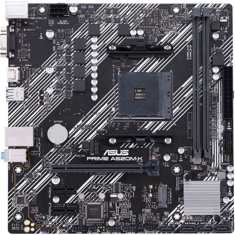 Материнская плата Asus PRIME A520M-K