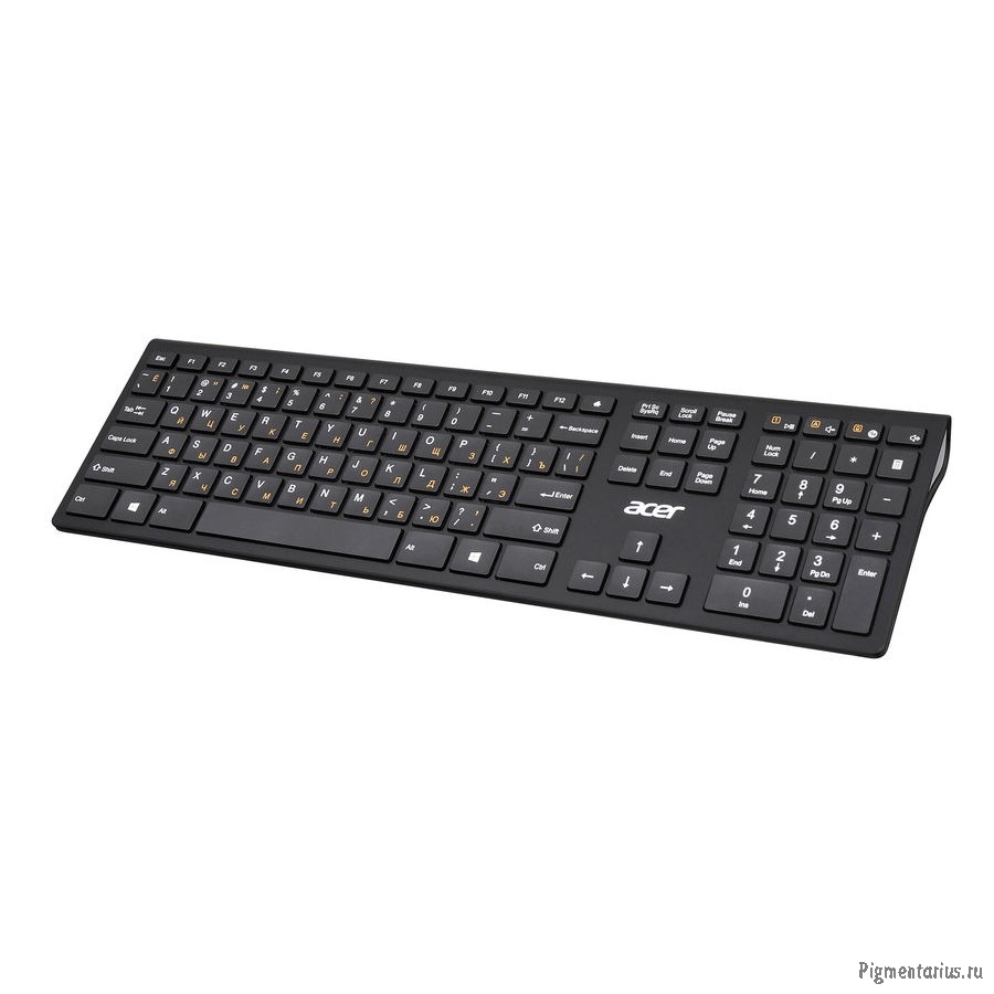 Acer OKR020 [ZL.KBDEE.004] wireless keyboard USB slim Multimedia black 