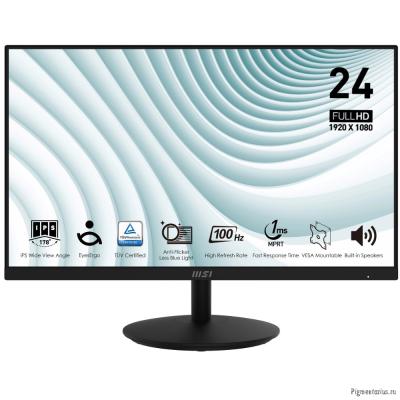MSI PRO 23.8" MP242A {IPS flat 1920x1080 100Hz 1ms 300cd D-Sub HDMI DisplayPort 2x2W} [9S6-3PA1CT-20
