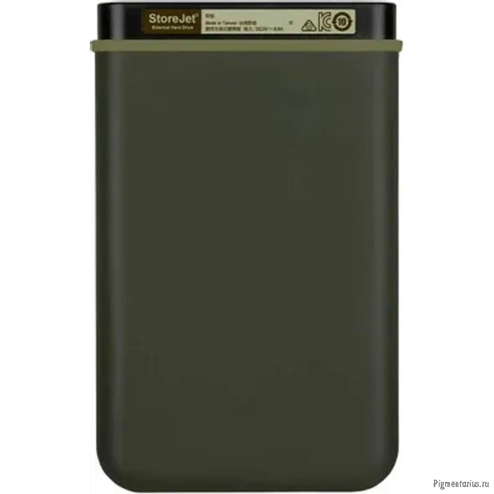 Transcend Portable HDD 2TB StoreJet 25M3S, USB 3.1 gen.1, Милитари зеленый (тонкий)