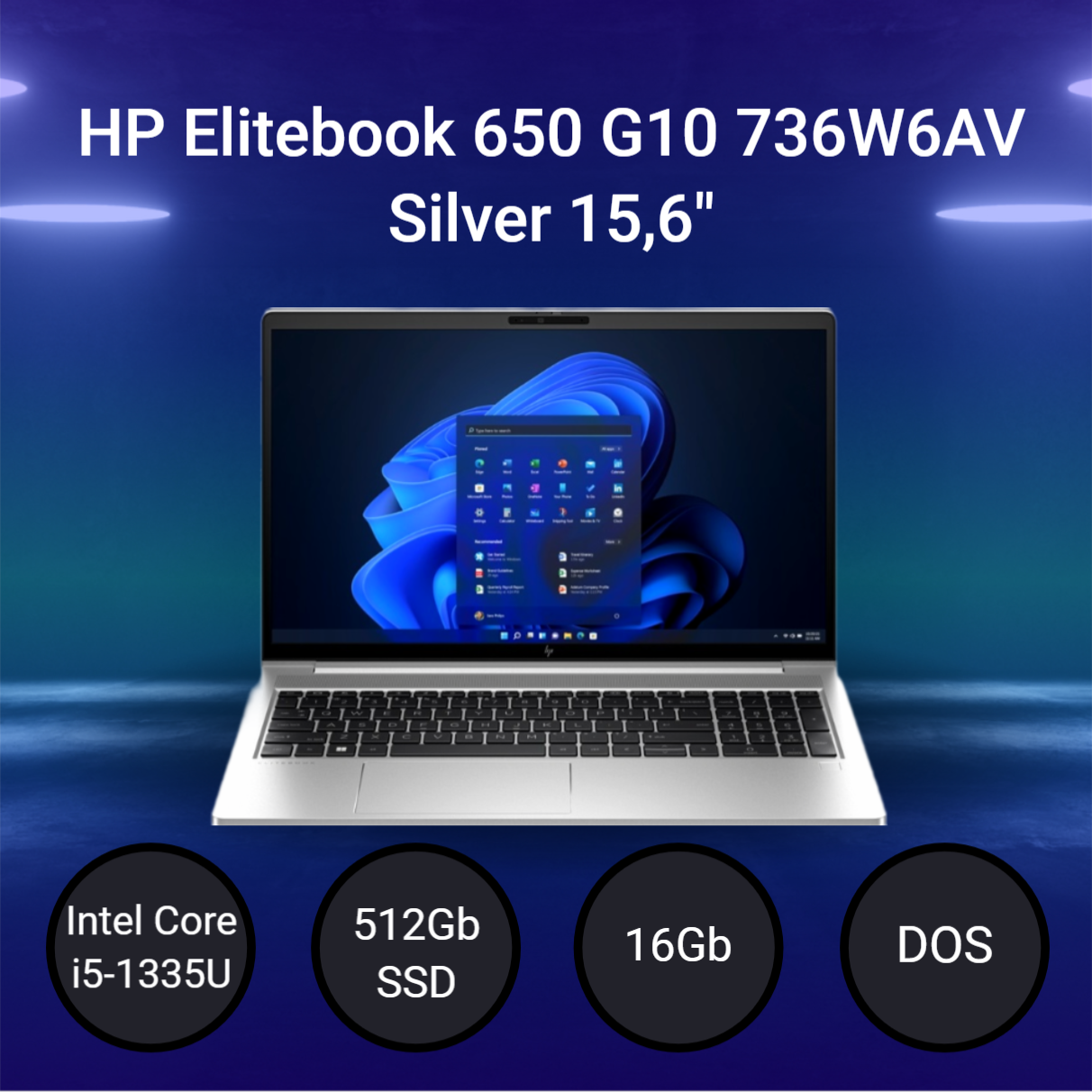 Ноутбук HP Elitebook 650 G10 [736W6AV] Silver 15,6"