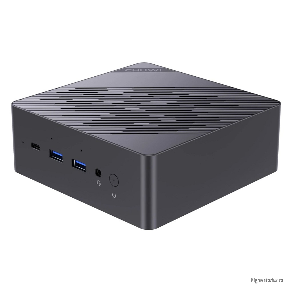 Chuwi AuBox [CWI606AIP] Gold+Black {Ryzen AI 9 365(2Ghz)/32Gb/1TB SSD/W11Pro/bracket}