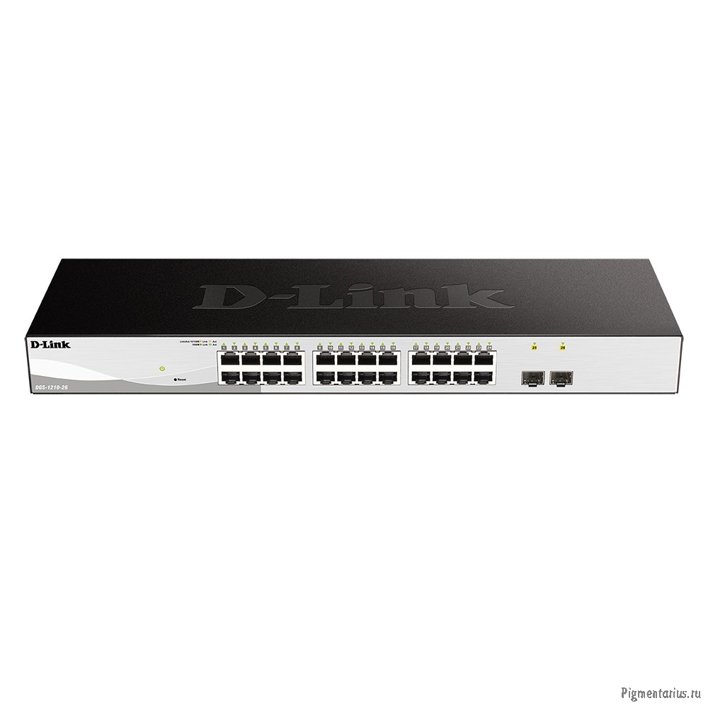 D-Link DGS-1210-26/FL2A Управляемый L2 коммутатор с 24 портами 10/100/1000Base-T и 2 портами 1000Bas