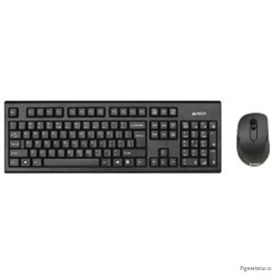 A-4Tech Клавиатура + мышь 7100N клав:черный мышь:черный USB беспроводная [613833]