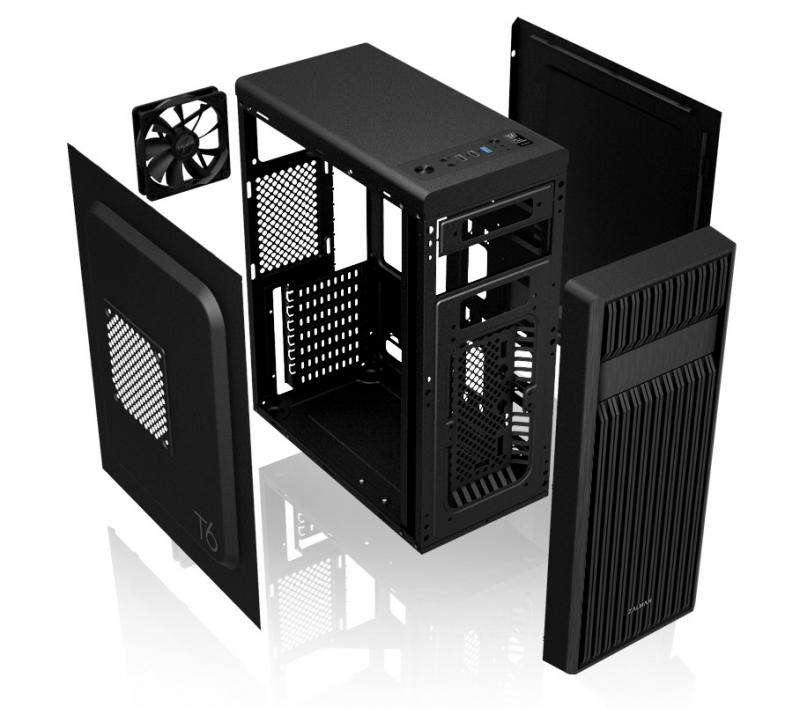 Miditower Zalman ZM-T6 (ATX, Black, без БП)
