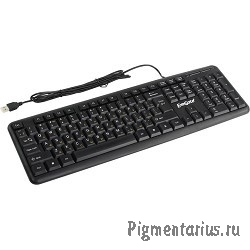 Exegate EX263906RUS Клавиатура Exegate LY-331L, <USB, шнур 2м, черная,  104кл, Enter большой>, Color