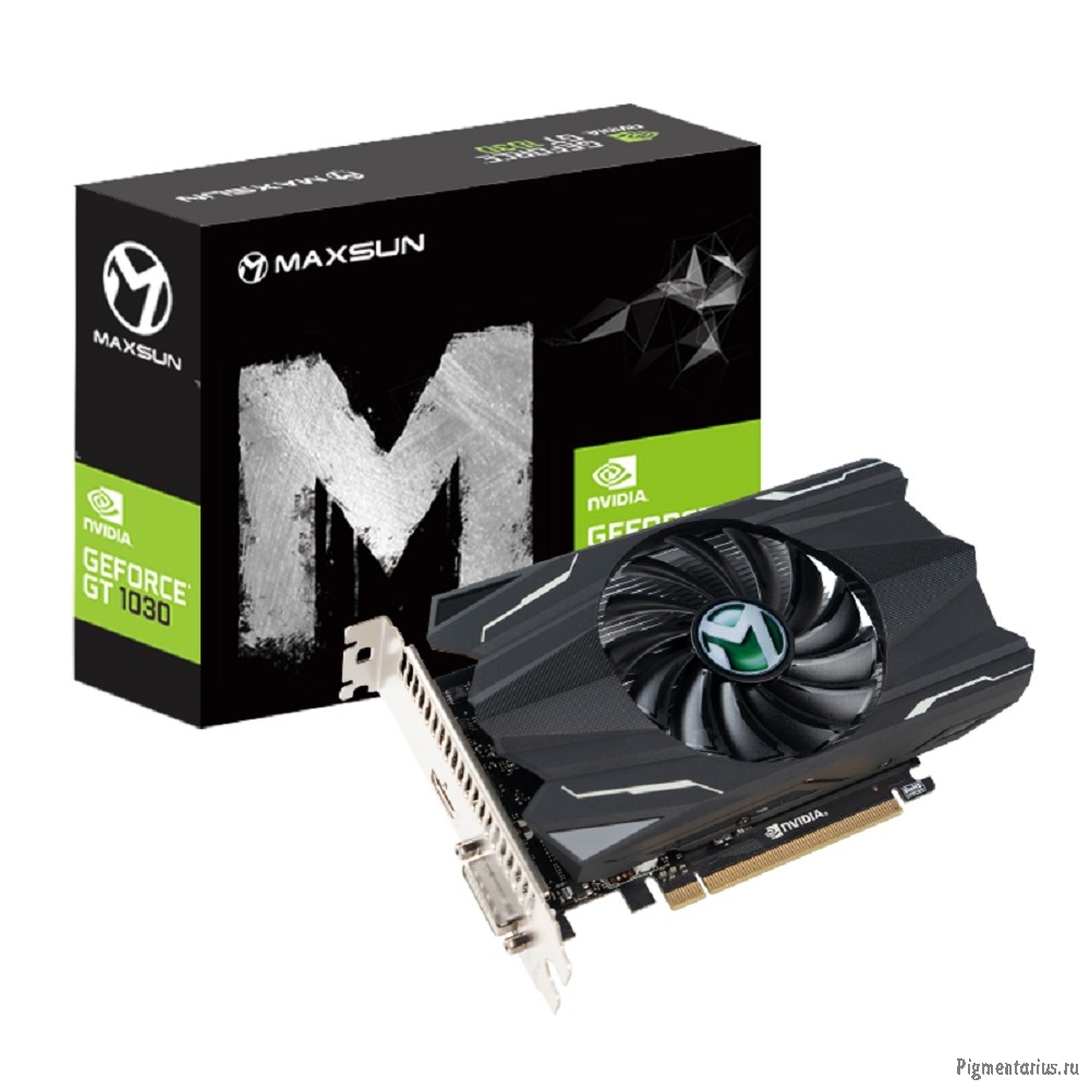 Видеокарта MAXSUN MS-GT1030 Transformer 4G GDDR4, 128bit, 1137/2100MHz, HDMI/DVI 1 FAN (MS-GT1030 TF