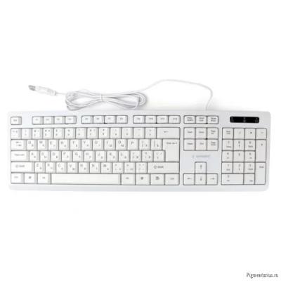 Клавиатура Gembird KB-8355U,{USB,белый, 104 клавиши, кабель 1,85м}					