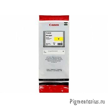 Canon PFI-320Y Картридж  для Canon TM-200/TM-205/TM-300/TM-305, Жёлтый. 300 мл (GJ)