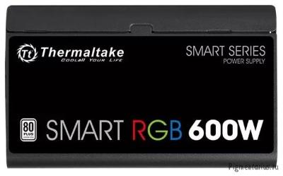 Блок питания Thermaltake Smart  RGB  [PS-SPR-0600NHSAWE-1]  600W / APFC / 80+