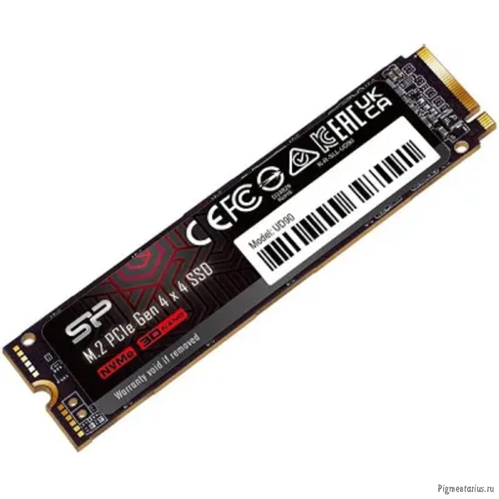 SSD Silicon Power UD90 SP01KGBP44UD9005 1ТБ, M.2 2280, PCIe 4.0 x4, NVMe, M.2