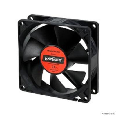 Exegate EX253948RUS Вентилятор ExeGate Mirage-H 80x80x25 гидродинамический подшипник, 2000 RPM, 22dB Exegate EX253948RUS Вентилятор ExeGate Mirage-H 80x80x25 гидродинамический подшипник, 2000 RPM, 22dB