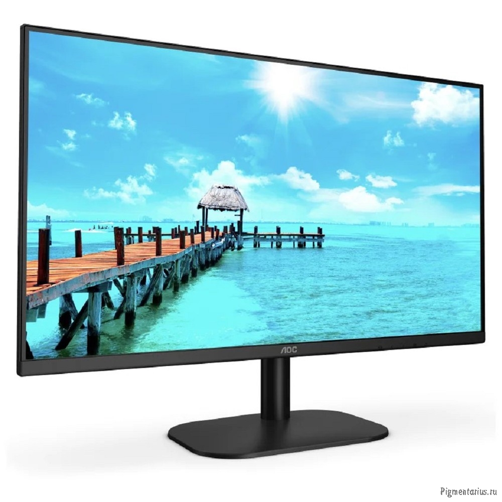 LCD AOC 27" 27B2H черный {IPS 1920x1080 75Hz 7ms 178/178 250cd 20M:1 HDMI1.4}