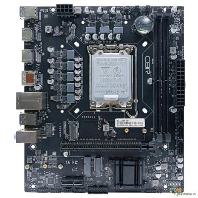 CBR H610 OEM { Chipset H610, Socket 1700, 2*DDR4, mATX, DP+2*HDMI, 1*PCIEx16,1*PCIEx1,2*M.2(NVME,SAT