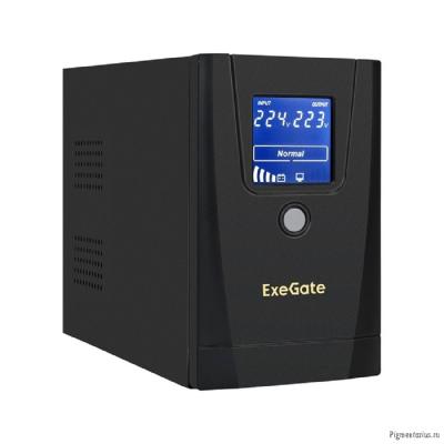 Exegate EX292769RUS ИБП ExeGate Power Smart ULB-650.LCD.AVR.1SH.2C13 <650VA/360W, LCD, AVR,1*Schuko+ Exegate EX292769RUS ИБП ExeGate Power Smart ULB-650.LCD.AVR.1SH.2C13 <650VA/360W, LCD, AVR,1*Schuko+