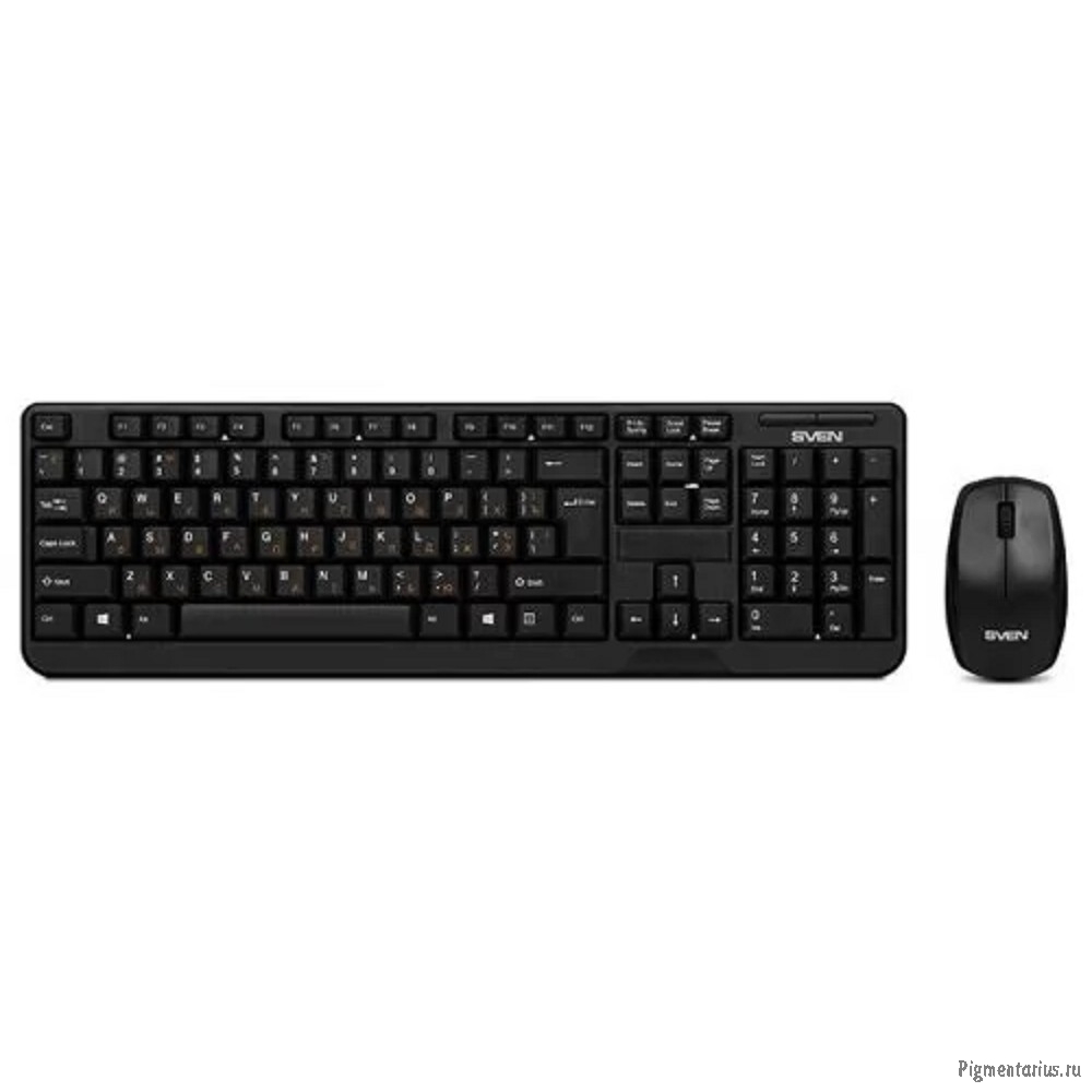 Беспроводной набор клавиатура + мышь Sven Comfort 3300 Wireless (104 кл, 1000DPI, 2+1кл.)