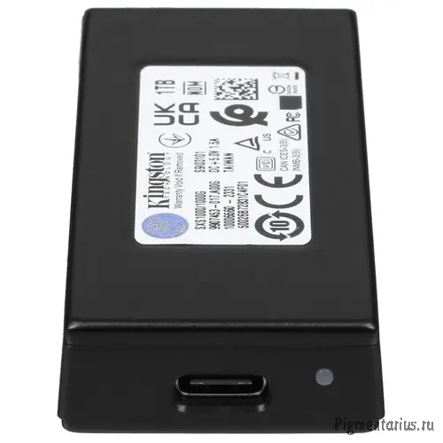 Kingston Portable SSD 1TB [SXS1000/1000G] XS1000,Type-C/A, USB 3.2 Gen 2, Black SXS1000/1000G