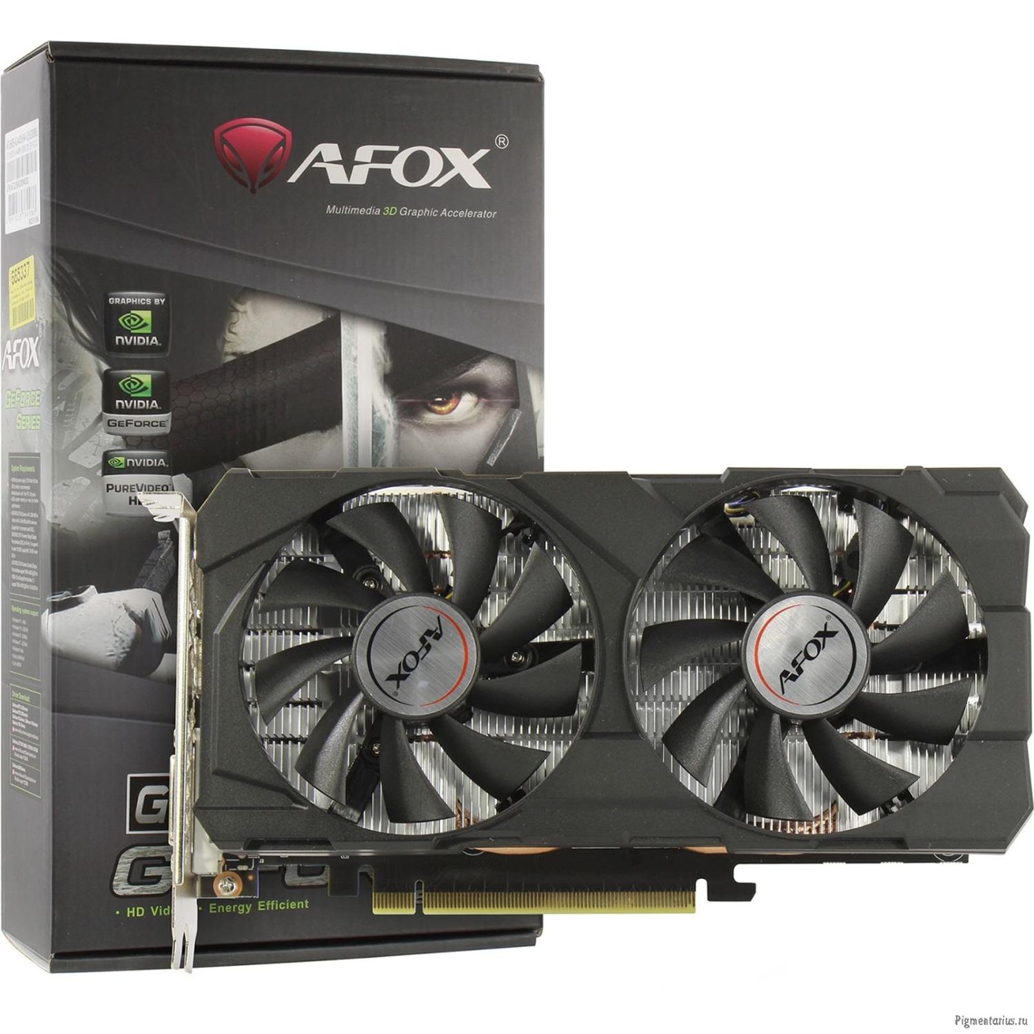 Видеокарта AFOX Geforce GTX1660 SUPER 6GB GDDR6 192Bit DP/DVI/HDMI  2FAN  (AF1660S-6144D6H4-V2) RTL