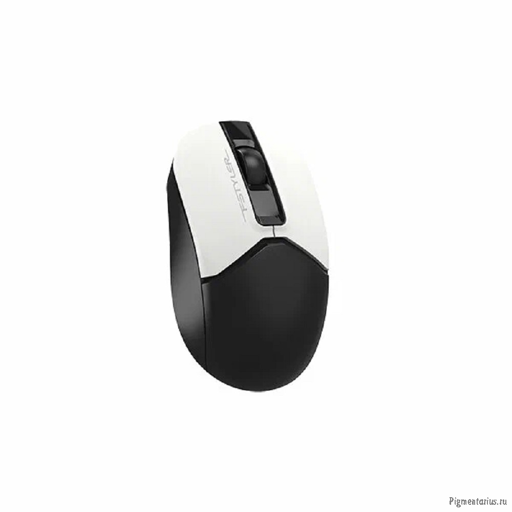 A-4Tech Мышь Fstyler FB12 черный/белый оптическая (1200dpi) беспроводная BT/Radio USB (3but) [159533