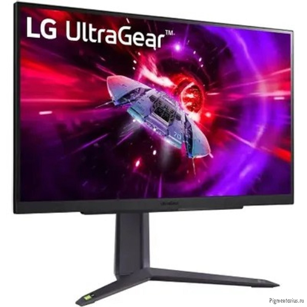 LCD LG 27" 27GR75Q-B UltraGear черный {IPS 2560x1440 165hz 1ms 300cd 2xHDMI DisplayPort} [27gr75q-b.